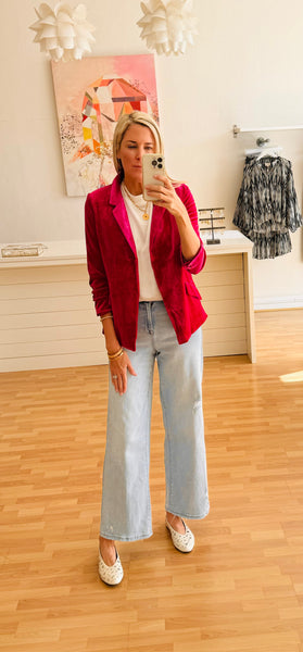 Magenta blazer