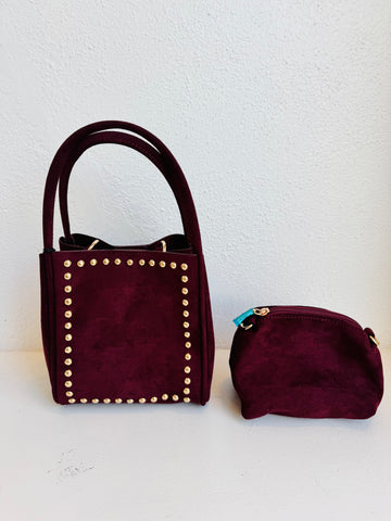 Burgundy bag