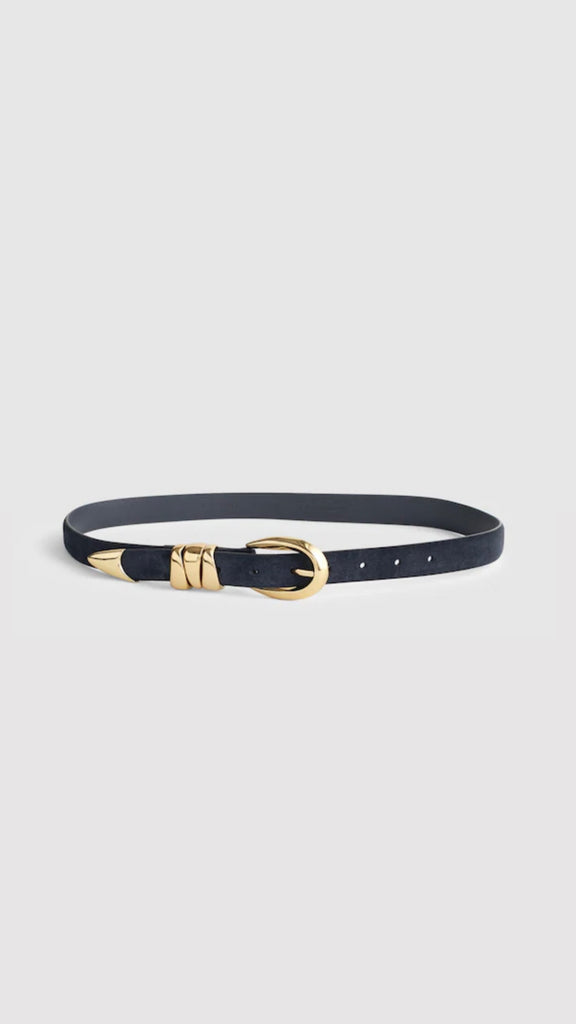 black suede belt