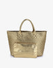 Metallic Gold Woven Tote